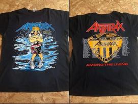 1987 Anthrax Among The Living Tour T-Shirt Mens Womens Tees Top, Anthrax T-Shirt Mens Womens Tees Top 4XL