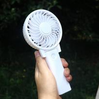 Super mini ventiliatorius nešiojamas rankinis ventiliatorius vaikams, keliaujantiems lauke arba biure 1PCS balta