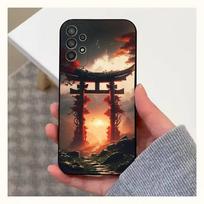 Art Japanese Style Case For Samsung S10,Plus,S9,Ultra,S24,S21,S20,S23,FE,S22,S25,Lite,Soft Silicone Black SamsungS9
