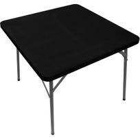 Kvadratinis stalo užvalkalas Elastinė staltiesė Valgomasis Virtuvė Namų Vakarėlis Stretch spandex stalviršis slydimas ant viršaus 34x34inch(86x86cm) gray