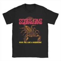 Scorpions Heavy Metal Rock Band T Shirt Summer Street Style T-Shirts Cotton Trending Tshirt For Men's Short-Sleeved Top Tees S juoda
