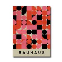 Modernist Bauhaus Geometric Wall Art Poster Medieval Literary Style Canvas Painting Home Decor Living Room Bedroom Wall Posters 21X30CMNo Framed