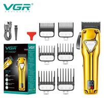 VGR V-140 Metal Housing Hair Cutting Machine Cordless Professional Hair Trimmer for Men Retro Oily Clipper Safe and Skin-friendly USB Rechargeable auksas