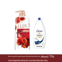 Lux Essential Oil Fragrance & Nourishing Shower Gel Set