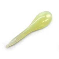 Genuine Xiuyan Jade Gua Sha Tool, Spoon Shaped Massager & Acupuncture Pointing Stick for Meridian Relaxation,  Set xiuyan žalia