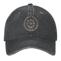 Runic Viking Compass Vegvisir Celtic Baseball Cap Visor Snap Back Hat Hat Men Golf Hat Genuine Luxury Woman Men's