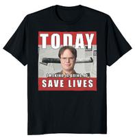 NEW LIMITED Schrute The Office Smoking Classic Novelty Tee S