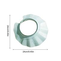 Bath Visor For Toddler Baby Adjustable Shower Cap Splash-Proof Adjustable Shampoo Shower Protection Hat Baby Hair Wash Hat mėlyna