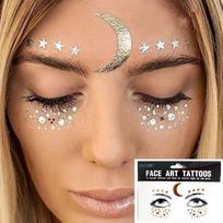 Freckles Stickers Tattoo on Face Festival Accessories Glitter Bright Face Art Tattoo Sticker Face Jewels Gemsface Decoration