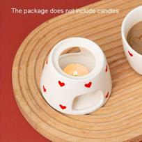 Ceramic Chocolate Fondue Set Stain Resistant Durable Base Quick Clean for Home Gathering Wedding Bridal Shower onesize