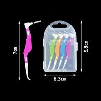 8pcs/box Interdental Brushes Soft Plastic Dental Toothpicks Brush Between Teeth Floss Toothpicks Teeth gap Oral Hygiene Care New