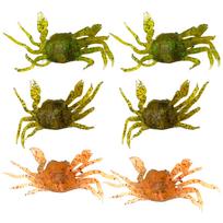 TIGRE BLANC Crab Worm Crab Octopus Fishing Soft Worm Chinook small oranžinė
