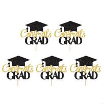 Graduation Party Cake Toppers Bachelor Degree Decorations Cupcake Accessories