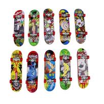 TIYEP Tabletop Toy Mini Skateboard Skateboard Mini Toy Finger Training geltona