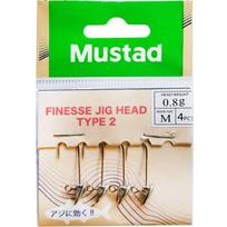 Mustad Finesse Jig Head TYPE2 Bismuth M-0.8g AJ-JGF-0.8-4 0.8g