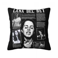 Lana Del Rey Ldr Ultraviolence Pillow Cases Cushion Covers Novelty Zipper Decorative Pillowcover For Car 45*45Cm Peach skin 18*18(CM)-1Pcs