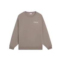 Li Ning Sweatshirts Unisex Pottery Clay Brown Crew Neck Moderate Regular AWDSC99-5 XXL