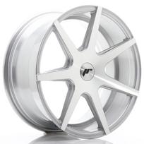JR Wheels JR20 18x8,5 ET25-40 BLANK Silver Machined Face Alloy Wheel
