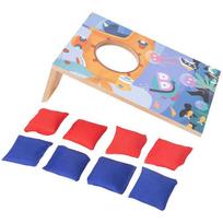 Wooden children throw sandbags Kindergarten primary students parent-child outdoor sensory integration exercise Throwing sandbags Throwing game toys