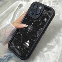 JT55 Astronomy Maps Realme C35 15 Huawei Honor 70 90 Lite Infinix Tecno itel Motorola Google All Model Angel eyes Soft TPU Phone Case Huawei Nova 3 juoda