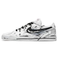 Nike Court Legacy Didysis kelionė į Vakarus, Švytinti šviesa Atsparūs trinčiai Žemi krepšinio batai Vyriški Balti DH3162-101(Komanda256-) 42