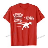 Distance Raptor Over Time Raptor  Velociraptor TShirt Camisas Men Cotton Tops T Shirt Custom Special Europe Tshirts S