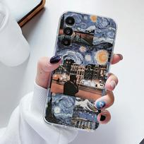 For Samsung Galaxy A25 A35 A55 A17 A16 A06 A15 5G Phone Flower Case Transparent Soft Silicone Cover Capa Shockproof Fundas Shell Samsung A25 5G