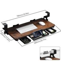 Space Saving Keyboard Bracket Slide-out Drawer Adjustable Keyboard Mouse Tray Stable Load-bearing Punch-free