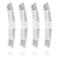 Clip Bicycle Reflectors Front Rear Plastic Reflective White