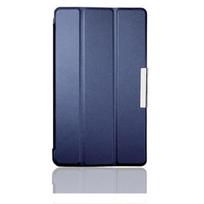Auto Sleep/Wake Tablet Case Magnetic Shockproof Tablet Cover Wear-resistant Leather for Google Nexus 7 FHD 2nd (2nd Gen.2013) mėlyna