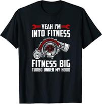Funny Big Turbo Fitness Car Enthusiast Racing Drifting Boost Tee T-Shirt S
