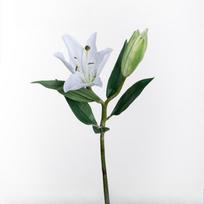 6pcs Simulation 2 Heads Short Branch Lilies True Touch False Flowers Pink Perfume Lily Artificial Flower Restaurant Decoration balta