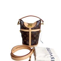 [Pre-Owned] Duffle Classic Monogram S-Lock Detachable Shoulder Strap Coated Canvas Leather - Very Good #AQRQA ONE SIZE