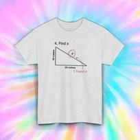 Find X Funny Math Problem Teacher T-Shirt School Gift for Students & Math Fans M