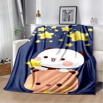 29 stiliaus naujas Bubu Dudu mielas animacinis minkštas flanelinis pledas lovai, miegamajam, sofai, iškylai, metamas pledas užkloti, biuro dovana, vaikams 75cmx90cm