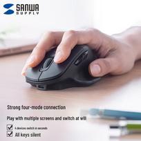 SANWA WBT175 Ergonomic Vertical Wired Mouse