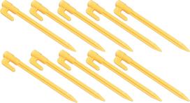 Audiophile tent tarp peg plastic 14.5cm yellow D 10-piece set geltona