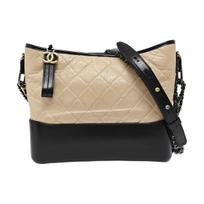 [Pre-Owned] Gabrielle Quilted Gold Chain Leather Hobo Bag - Very Good #7CTLKI ONE SIZE