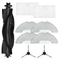 Robot Vacuum Mop Refill Kit for Prosceni Q20 Plus Featuring Main Brush Side Brushes Filter and 4 or 8 Mop Cloths