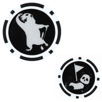Golf Marker 40mm Funny Casino Chip Double Sided Design Prairie juoda