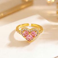 Light Luxury Versatile Niche Love Ring auksas