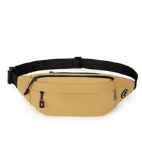 with Headphone Jack Men Fanny Phone Pack Oxford Cloth Running Waist Bag  Men Women chaki