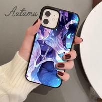 Demon Slayer Shinobu Kochō Phone Case for iPhone 11 12 13 14 Pro Max mini XR XS SE 2020 6S 7 8 Plus Samsung Galaxy S21 S22 Cover Samsung S22ultra black