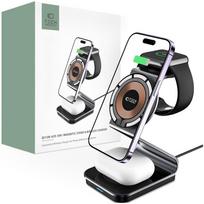 Tech-Protect Qi15W-A29 3In1 Magnetic Magsafe Wireless Charger Black