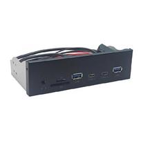 5.25Inch USB3.2 Gen1 Front Panel Featuring 5Gbps Fast Speed Data Transfer 19pin to 2xUSB3.0 2xType C And Auditory 1