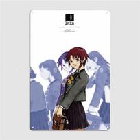 Serial Experiments Lain Ps1 Promo Metal Sign Wall Mural Wall Vintage Poster Tin Sign Poster 20x30cm