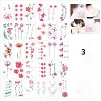 30pc Ins Series Colorful Rainbow Expression Tattoo Sticker Face Hand Lovely Body Art Fake Tatoo Temporary Waterproof Taty. Light Grey