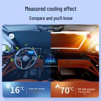 Car Sunshade: Heat-Insulating Blackout Shield for Front Windshield Volkswagen Jetta/Magotan/Passat/Tiguan