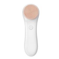 Handheld Electric Facial Cleansing Brush Silicone Face Brush Microcurrent Beauty Instrument Removable Battery rožinė