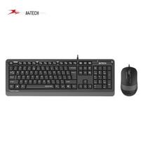 A4TECH FS1010Q 104-Key Wired Silent Keyboard and Mouse Combo juoda spalva